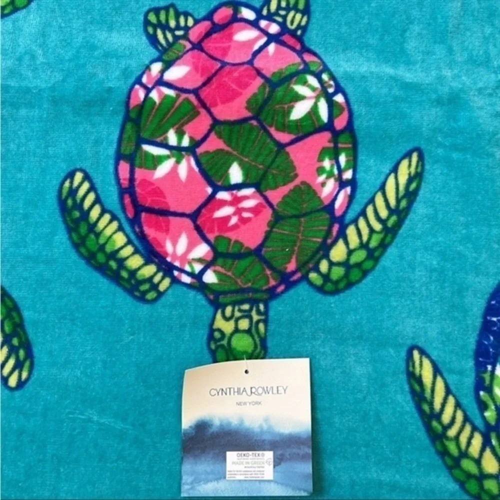 Cynthia Rowley - ‘Sea Turtle’s’ Beach Towel. 36” x 70” NWT. Firm! Last one!
